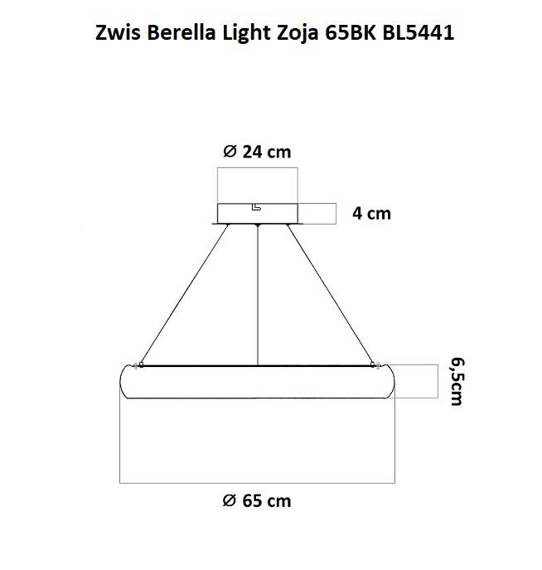 Zwis Berella Light Zoja 65BK BL5441