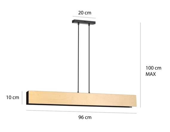 Zwis CARLO 4 BLACK czarny (610/4) - Emibig