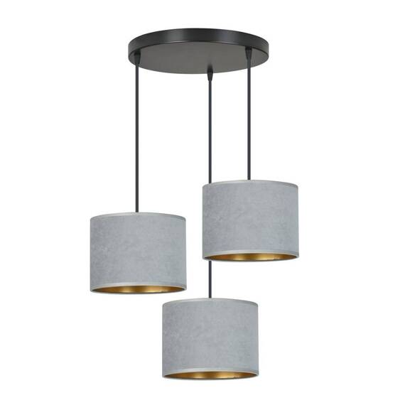 Zwis HILDE 3 BL PREMIUM GRAY czarny (1050/3PREM) - Emibig