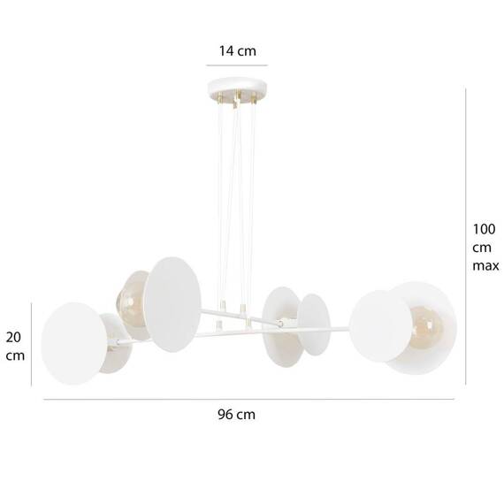 Zwis IDEA 4 WHITE biały (793/4) - Emibig