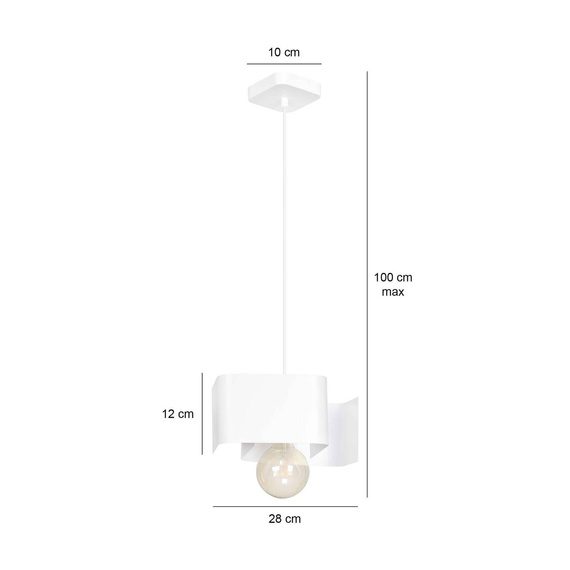 Zwis KOMA 1 WHITE biały (631/1) - Emibig