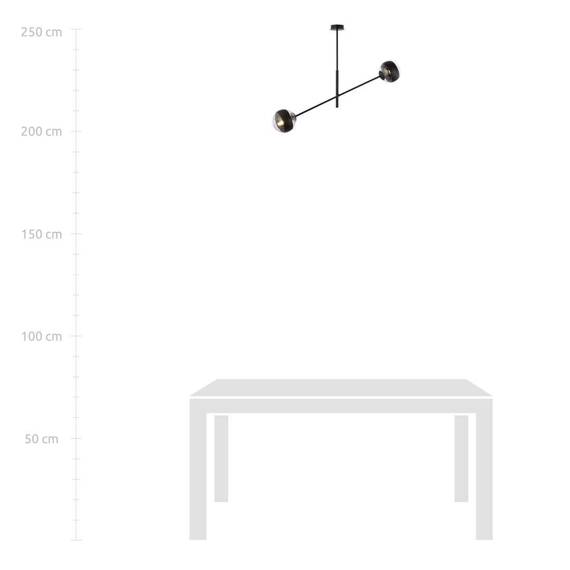 Zwis LINEAR 2 BLACK/STRIPE czarny (1168/2) - Emibig