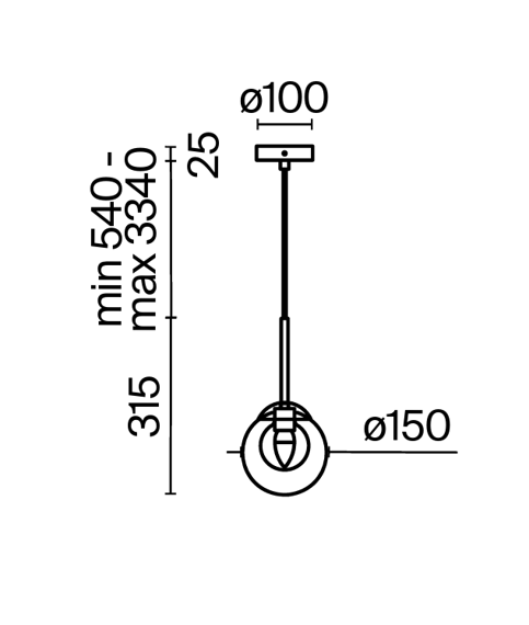 Zwis MOD521PL-01G1 Basic form Maytoni