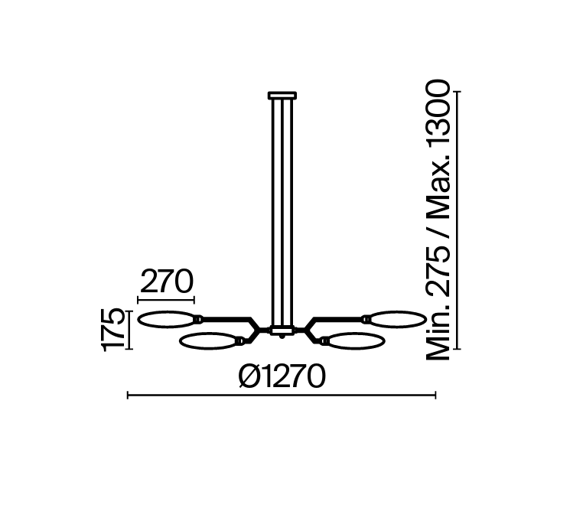 Zwis Maytoni MOD012CL-12G Ventura