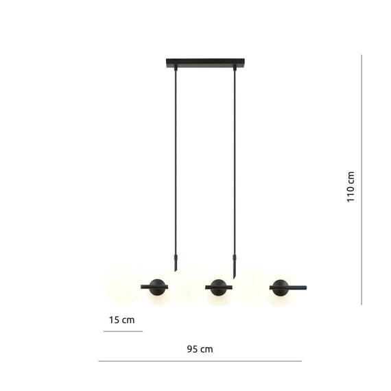 Zwis RORY 6 OPAL czarny (1205/6) - Emibig