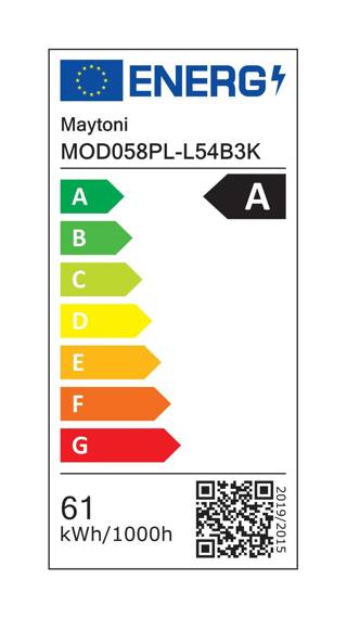 Zwis Rim czarny (MOD058PL-L54B3K) - Maytoni