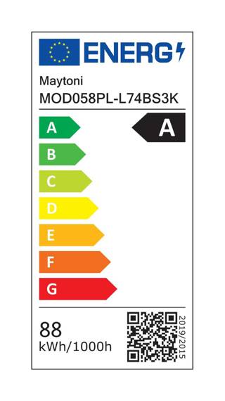 Zwis Rim mosiądz (MOD058PL-L74BS3K) - Maytoni