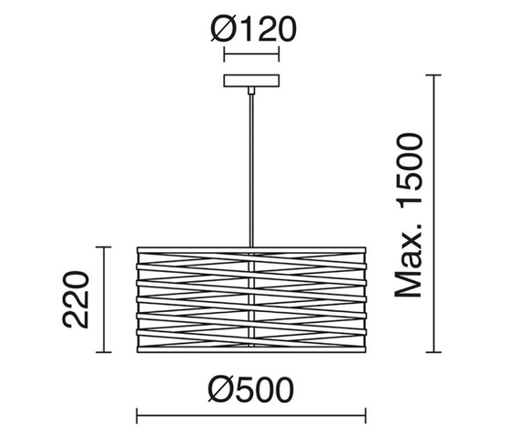 Zwis Sira 687A-G05X1A-37 Novolux Exo 