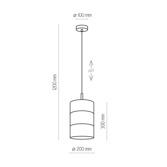 Zwis TK Lighting Bogart 3208 