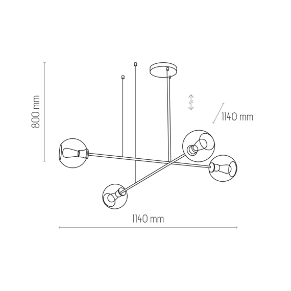 Zwis TK Lighting Helix 3339