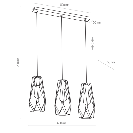 Zwis TK Lighting Lugo 2698 