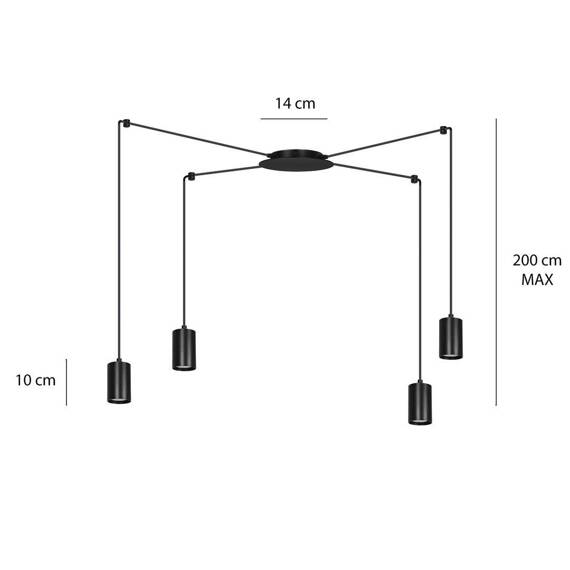 Zwis TRAKER 4 BL/BLACK czarny (524/4) - Emibig