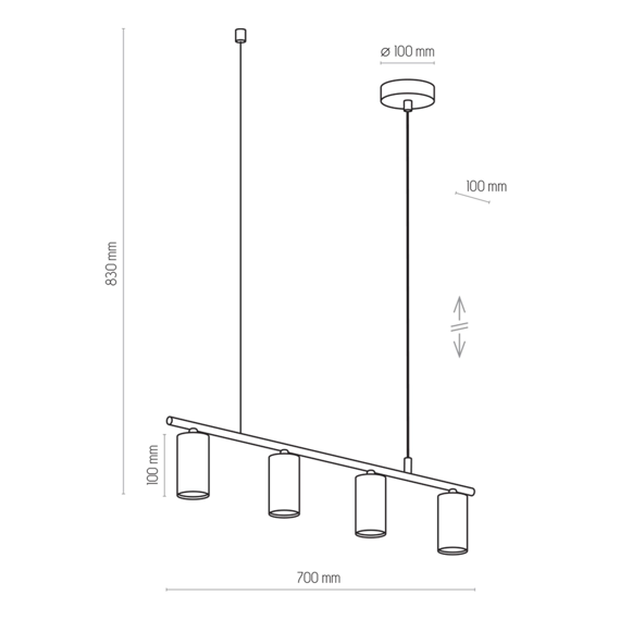 Żyrandol 4422 TK Lighting Logan