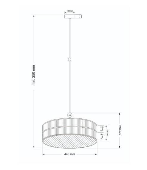 Żyrandol Kutek Lavone LAV-ZW-6(P)440-2/R 