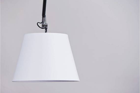 Zyta Lampa Podłogowa Azzardo czarna z białym kloszem 