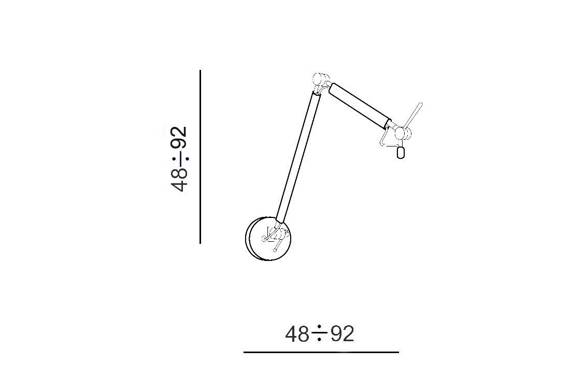 Zyta S  AZ1844+AZ2602 Lampa Ścienna Azzardo biała