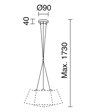 "A Tu Estilo" 716B-G05X1A-03 Novolux Exo Lampa wisząca Ø19,6 