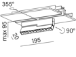 AQForm 16453-M930-WB-00-12 Rafter mini points move LED high multitrack 20 Reflektor do szynoprzewodu 