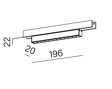 AQForm 16458-M930-WB-00-12 Rafter mini points LED multitrack 20 Oprawa do szynoprzewodu 