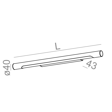 AQform 26558-L930-D9-00-13 Kinkiet biały Thin Tube 96cm