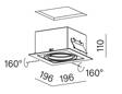 Aquaform SQUARES 111x1 230V Z RAMKĄ 35011-0000-U8-PH-13 Oprawa Wpuszczana