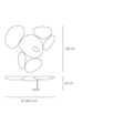 Awangardowa Lampa sufitowa Artemide Skydro 1245110A