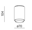 Biała lampa natynkowa 47033-M930-F1-PH-63 AQform Vyro