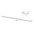 Bros Line 1291 Lampa sufitowa Slim C 3000K