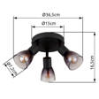 Globo Lighting Satella Lampa sufitowa 54312-3