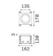 Ideal Lux Taurus 325668 Wpust naświetlacz