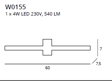 Kinkiet MaxLight Finger W0155