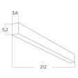 Lampa Plafon Linelio Azzardo MIX 212 CCT DIMM BK  AZ5664