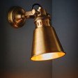 Lampa Ścienna Endon Elms Mosiądz 73104