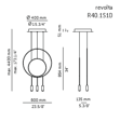 Lampa Wisząca Estiluz Revolta R40.1S1D-M 