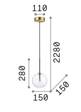 Lampa Wisząca Ideal Lux Equinoxe 306537 15 cm