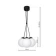 Lampa Wisząca Milagro Lima 3 MLP6523