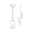 Lampa Wisząca Milagro Reflex Czarny MLP8413