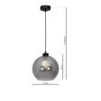 Lampa Wisząca Milagro Sofia MLP6577 Smoked