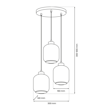 Lampa Wisząca Milagro Sombra 3 MLP8369 Mix