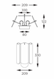 Lampa ścienna MB3523-2-EGN Zuma Line Nira