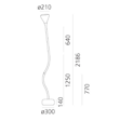 Lampa stojąca Artemide Pipe 0670W10A