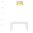 Lampa sufitowa ASTON 3 RATTAN czarny (1149/3) - Emibig