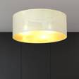 Lampa sufitowa ASTON 3 WHITE/GOLD czarny (1147/3) - Emibig