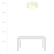 Lampa sufitowa ASTON 3 WHITE/GOLD czarny (1147/3) - Emibig