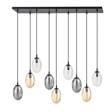 Lampa sufitowa ASTRAL 9 BL MIX czarny (1268/9M1) - Emibig