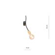 Lampa sufitowa BOLT  K1  BLACK GOLD  czarny (1125/K1) - Emibig