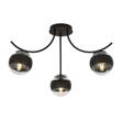 Lampa sufitowa BOSTON 3 BLACK/STRIPE czarny (1111/3) - Emibig