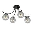 Lampa sufitowa BOSTON 4 BLACK/GRAFIT czarny (1110/4) - Emibig