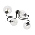 Lampa sufitowa BRENDI 4 BL TRANSPARENT czarny (831/4) - Emibig