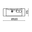 Lampa sufitowa Bergamo MOD617CL-04GR Maytoni